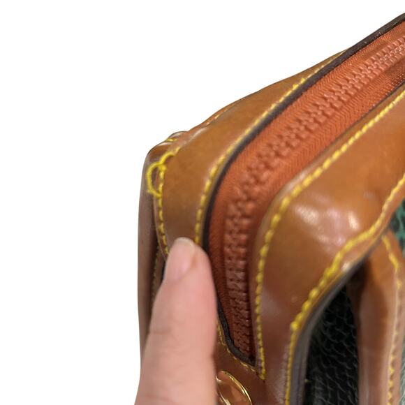 Dooney & Bourke All Weather Pebble Leather Vintage Satchel Handbag Classic - Picture 10 of 15